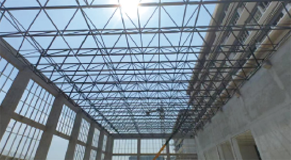 邺城农副产品一二三卸货走廊钢架工程